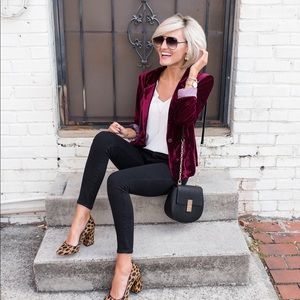 JCREW Park Blazer in velvet